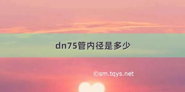 dn75管内径是多少