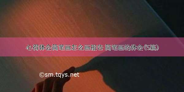 心得体会简笔画怎么画报告 简笔画的体会(5篇)