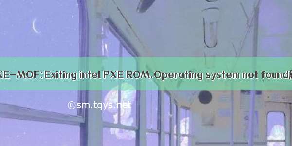 虚拟机中PXE-MOF:Exiting intel PXE ROM.Operating system not found解决方法