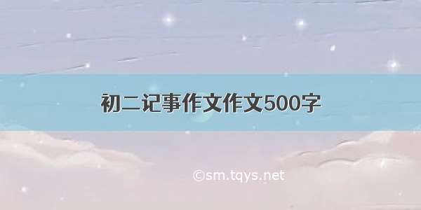 初二记事作文作文500字