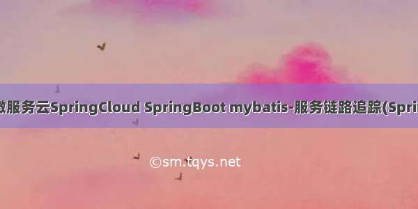（九）企业分布式微服务云SpringCloud SpringBoot mybatis-服务链路追踪(Spring Cloud Sleuth)...