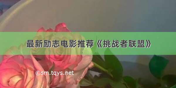 最新励志电影推荐《挑战者联盟》