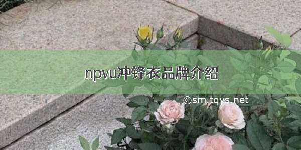 npvu冲锋衣品牌介绍