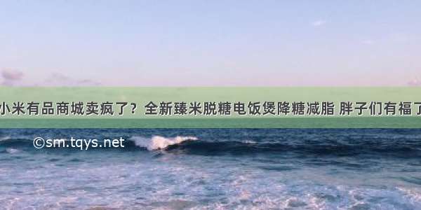 小米有品商城卖疯了？全新臻米脱糖电饭煲降糖减脂 胖子们有福了