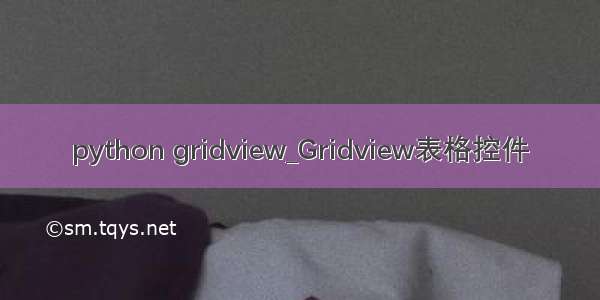 python gridview_Gridview表格控件