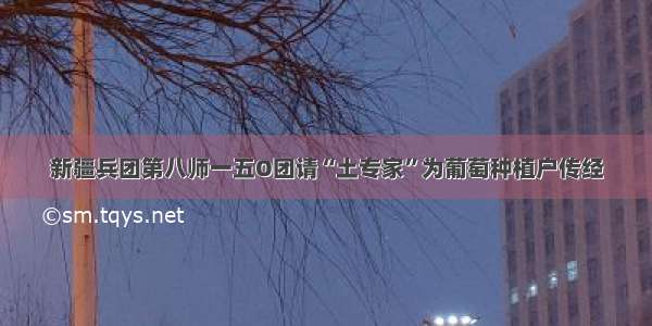 新疆兵团第八师一五O团请“土专家”为葡萄种植户传经