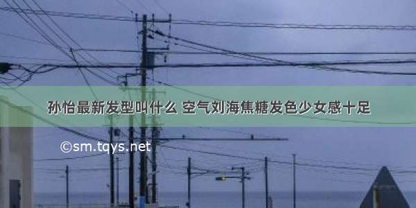 孙怡最新发型叫什么 空气刘海焦糖发色少女感十足