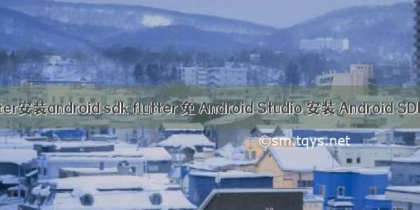 flutter安装android sdk flutter 免 Android Studio 安装 Android SDK