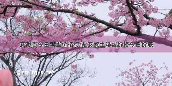 安徽省今日鸡蛋价格行情 安徽土鸡蛋价格今日价表