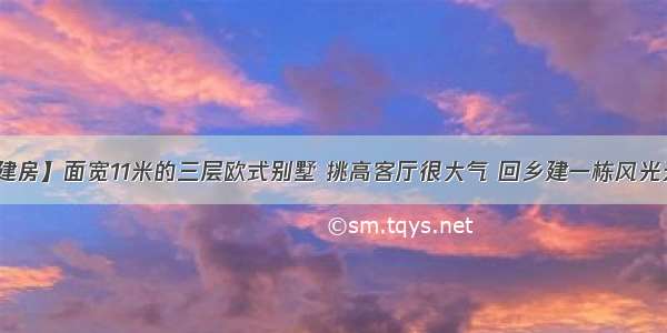 【建房】面宽11米的三层欧式别墅 挑高客厅很大气 回乡建一栋风光无限