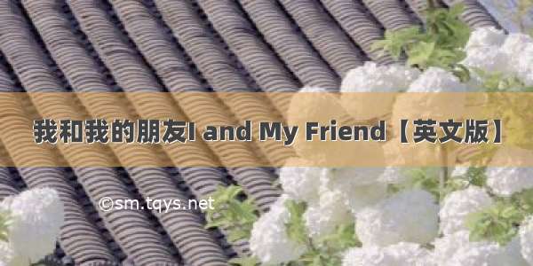 我和我的朋友I and My Friend【英文版】