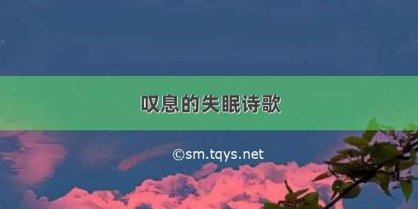 叹息的失眠诗歌