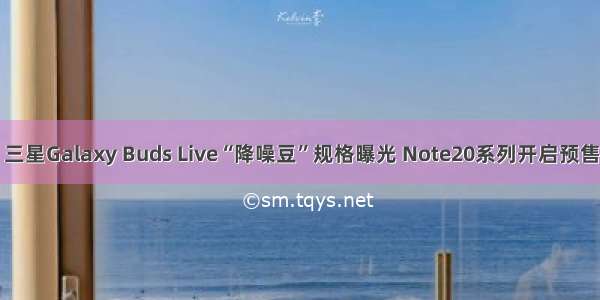 三星Galaxy Buds Live“降噪豆”规格曝光 Note20系列开启预售