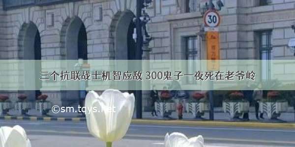 三个抗联战士机智应敌 300鬼子一夜死在老爷岭