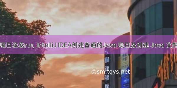 idea 新建的java项目没发run_IntelliJ IDEA创建普通的Java 项目及创建 Java 文件并运行的教程...
