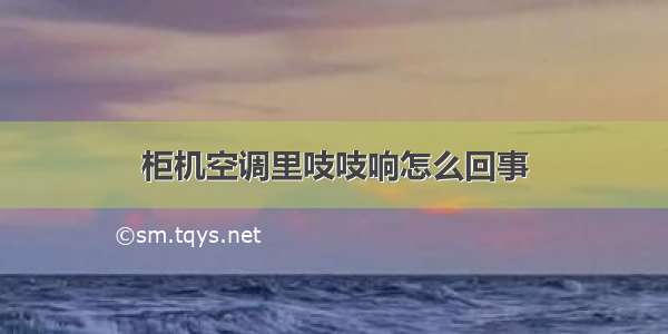 柜机空调里吱吱响怎么回事