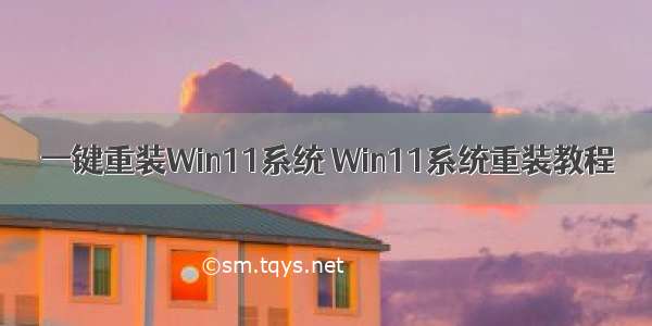 一键重装Win11系统 Win11系统重装教程
