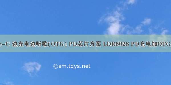 type-C 边充电边听歌(OTG) PD芯片方案 LDR6028 PD充电加OTG方案