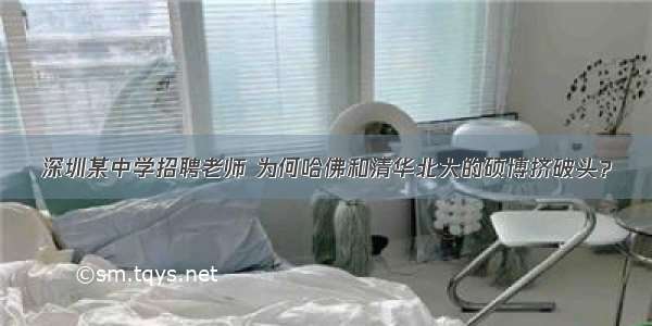 深圳某中学招聘老师 为何哈佛和清华北大的硕博挤破头？