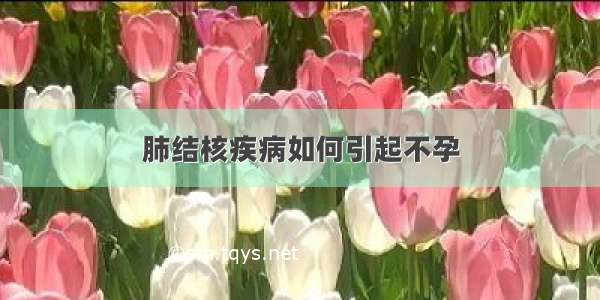 肺结核疾病如何引起不孕