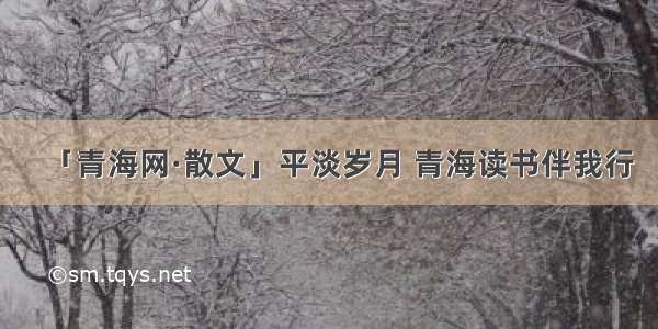 「青海网·散文」平淡岁月 青海读书伴我行