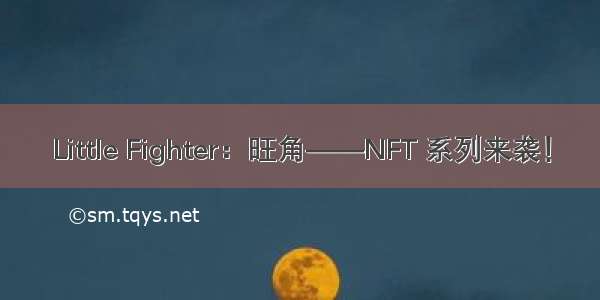Little Fighter：旺角——NFT 系列来袭！