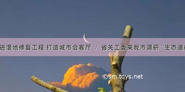 池州：推进湿地修复工程 打造城市会客厅  /  省关工委来我市调研“生态道德进校园”