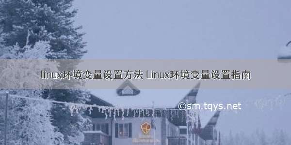 linux环境变量设置方法 Linux环境变量设置指南