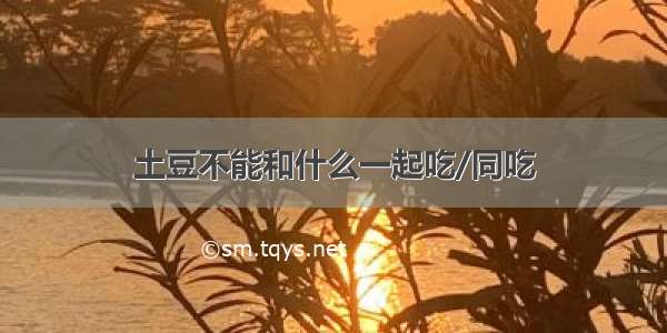 土豆不能和什么一起吃/同吃