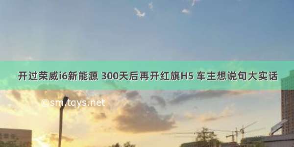 开过荣威i6新能源 300天后再开红旗H5 车主想说句大实话