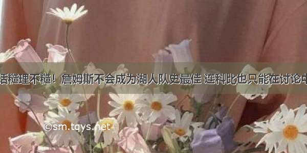 话糙理不糙！詹姆斯不会成为湖人队史最佳 连科比也只能在讨论中