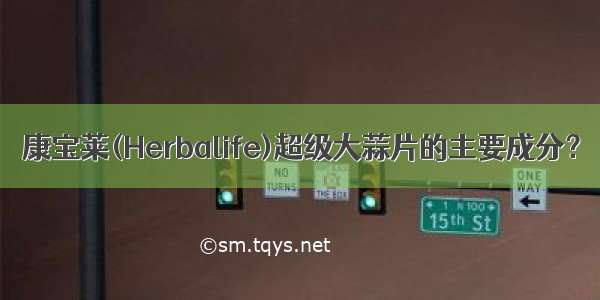 康宝莱(Herbalife)超级大蒜片的主要成分？