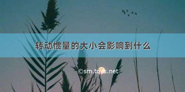 转动惯量的大小会影响到什么