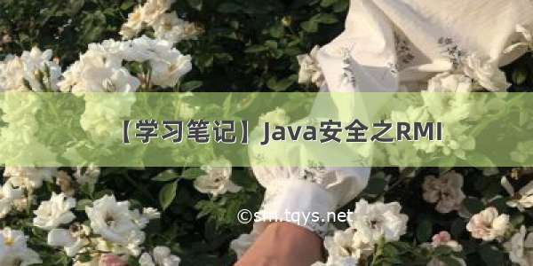 【学习笔记】Java安全之RMI