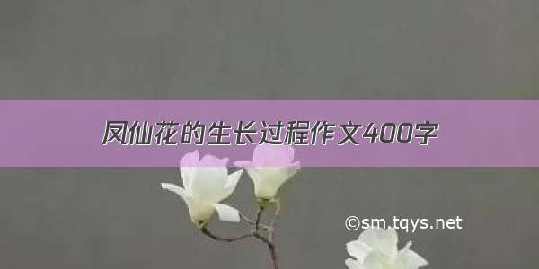 凤仙花的生长过程作文400字