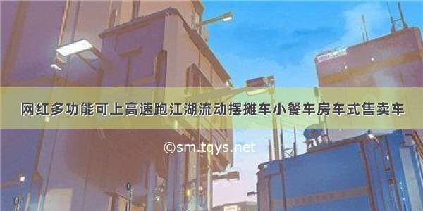 网红多功能可上高速跑江湖流动摆摊车小餐车房车式售卖车