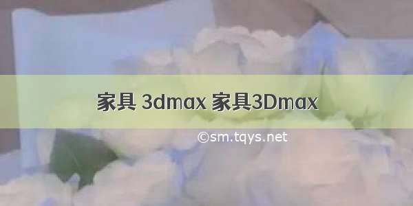 家具 3dmax 家具3Dmax