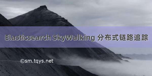 Elasticsearch SkyWalking 分布式链路追踪