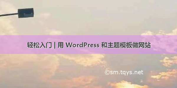 轻松入门 | 用 WordPress 和主题模板做网站