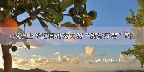 历史上华佗真的为关羽“刮骨疗毒”吗