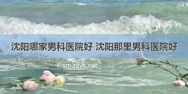 沈阳哪家男科医院好 沈阳那里男科医院好