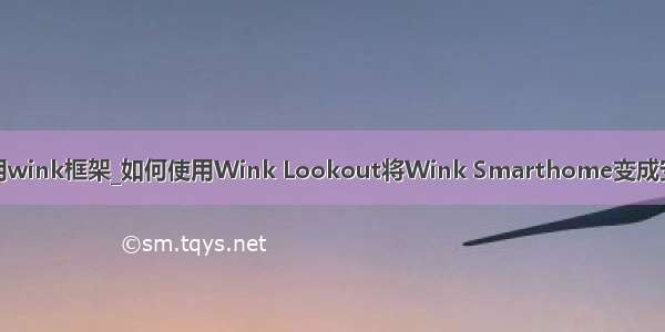 如何使用wink框架_如何使用Wink Lookout将Wink Smarthome变成安全系统