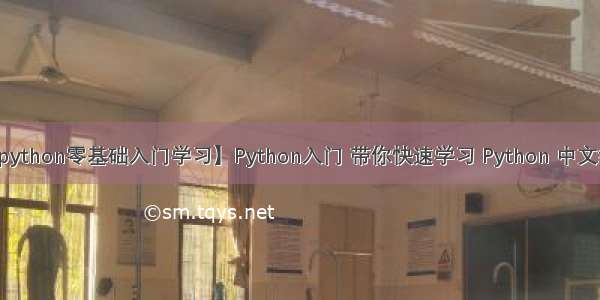 【python零基础入门学习】Python入门 带你快速学习 Python 中文编码