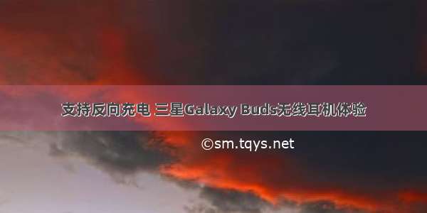 支持反向充电 三星Galaxy Buds无线耳机体验