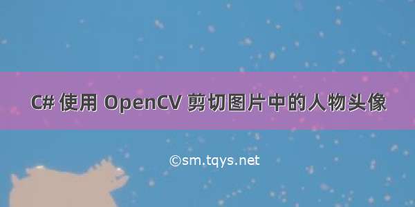 C# 使用 OpenCV 剪切图片中的人物头像