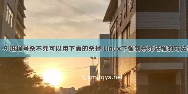 kill -9 进程号杀不死可以用下面的杀掉 Linux下强制杀死进程的方法详解