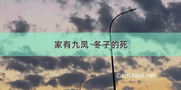 家有九凤  冬子的死