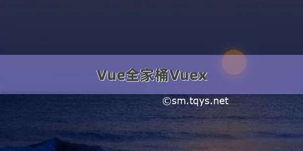 Vue全家桶Vuex