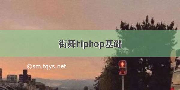 街舞hiphop基础