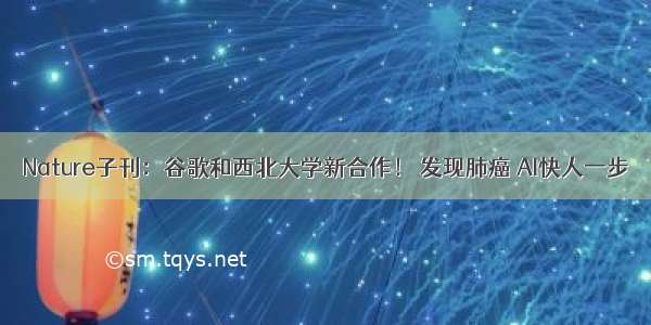 Nature子刊：谷歌和西北大学新合作！ 发现肺癌 AI快人一步